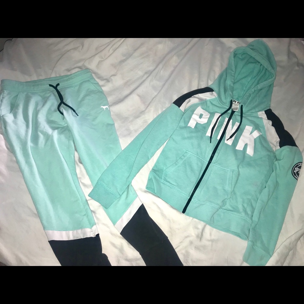 Victoria’s Secret Pink hoodie jogger tracksuit set